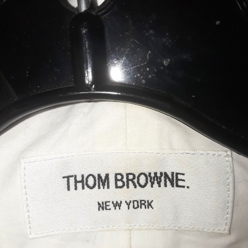 RARE Thom Browne exposed placket logo shirt - Picture 3 of 8